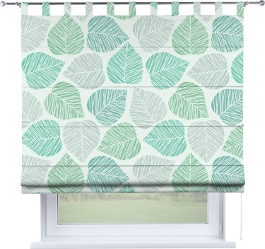 Римская штора на петлях «Весенняя листва»