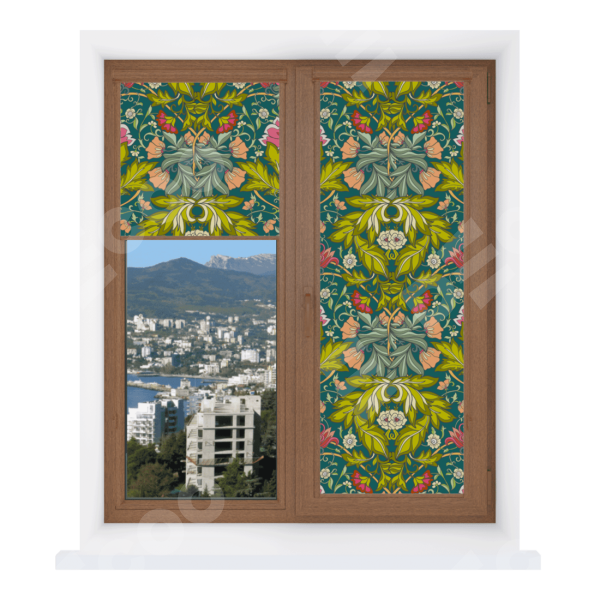 Рулонная штора Уни 2 с принтом Цветок морриса