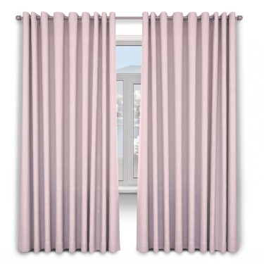 Шторы ткань блэкаут однотонный, розовый
