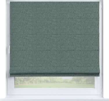 Римская штора «Кортин» на створку, стиф димаут серо-голубой