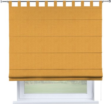 Римская штора на петлях «Кортин», ткань блэкаут с блеском золотой