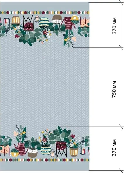 Скатерть "Этель" Hygge 149х110 см, 100% хл, саржа 190 г/м2