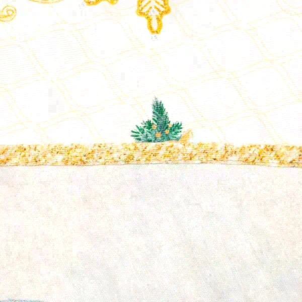 Скатерть "Этель" Golden Christmas  d=215 +/- 2см с ГМВО, 100%хл, саржа 190 гр/м2