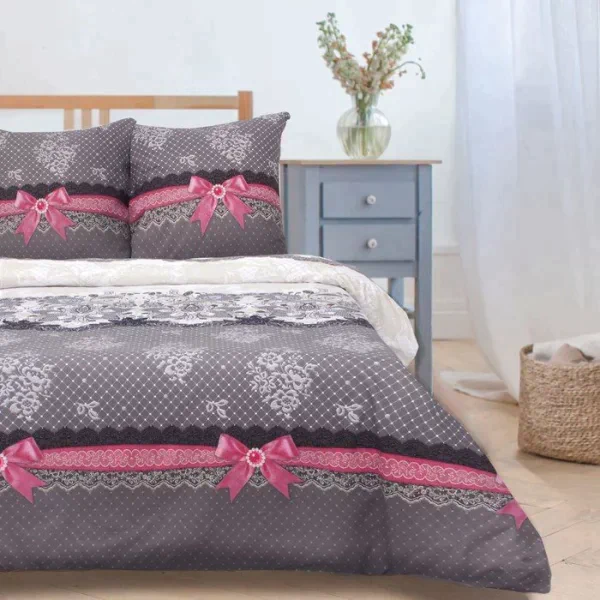 Постельное бельё "Этель" дуэт Кружево, размер 143х215 см - 2 шт., 220х240 см, 70х70 см - 2 шт., 100% хлопок, поплин, 125 г/м2