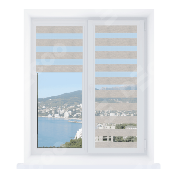 Рулонная штора День-ночь Уни 2 Dalin серый