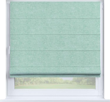 Римская штора «Кортин» на створку, ткань лён кашемир мятный