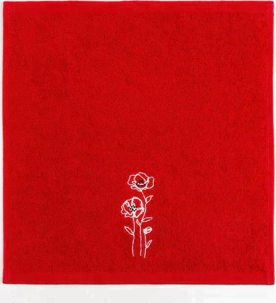 Набор полотенец «Цветы» 30х30 см-3шт, 100% хлопок 340 гр/м2