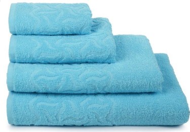 Полотенце махровое «Радуга» 100х150 см, цвет бирюза, 295г/м2
