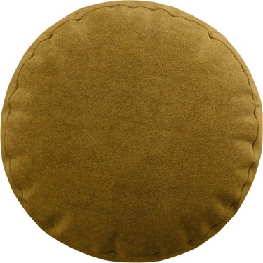 Подушка круглая Cortin вельвет светло-коричневый