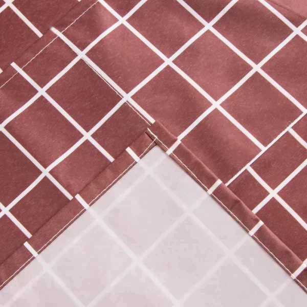Фартук Доляна с карманами в клетку цв.бордо, 70*65 см