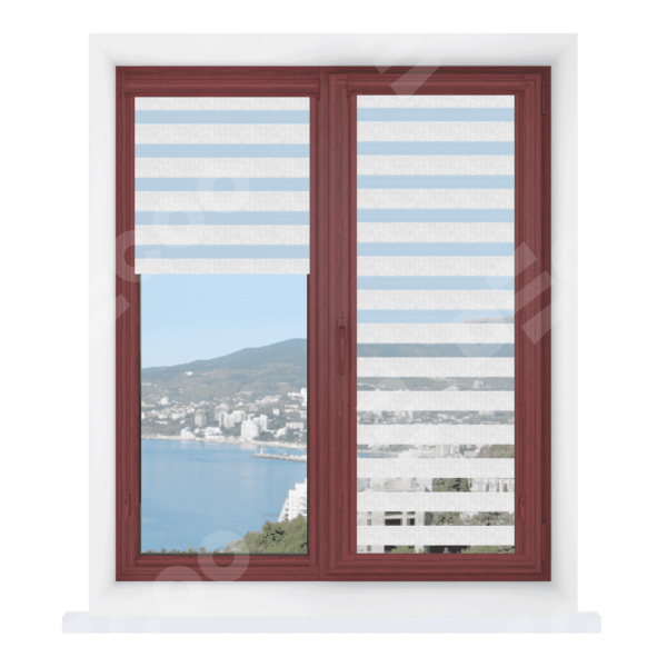 Рулонная штора День-ночь Уни 2 Barcelona белый