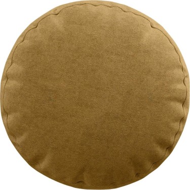 Подушка круглая Cortin вельвет горчица